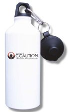 (image for) South Dakota Coalition of Citizens Water Bottle - White