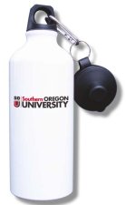 (image for) Southern Oregon University Water Bottle - White