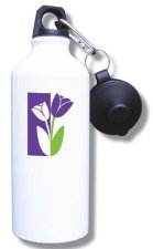(image for) SpringHaven Domestic Violence Program Water Bottle - White