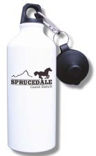 (image for) Sprucedale Guest Ranch Water Bottle - White
