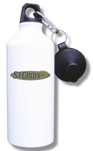 (image for) St. Croix Rods Water Bottle - White