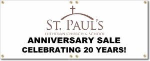 (image for) St. Paul\'s Lutheran Church Banner Logo Center