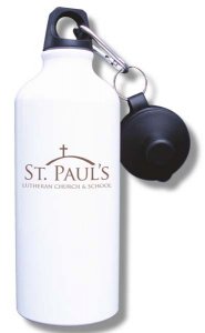 (image for) St. Paul\'s Lutheran Church Water Bottle - White