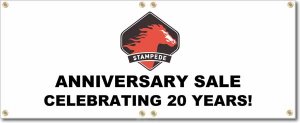 (image for) Stampede Light Beer Banner Logo Center