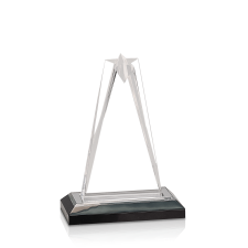 (image for) Silver Star Impress Acrylic Award - Small: 6.25 Inches