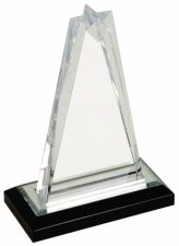 (image for) Silver Star Impress Acrylic Award - Large: 8.25 Inches