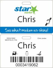 (image for) Star Market Hearing Impaired ID Badge