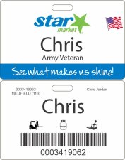 (image for) Star Market ID Veteran Badge