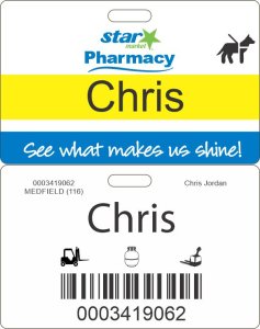 (image for) Star Market Pharmacy Service Animal ID Badge for Minors 14-15 Years Old