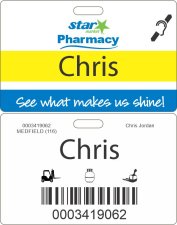 (image for) Star Market Pharmacy Hearing Impaired ID Badge for Minors 14-15 Years Old