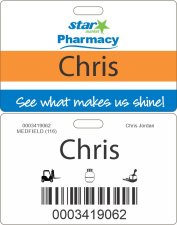 (image for) Star Market Pharmacy ID Badge for Minors 16-17 Years Old