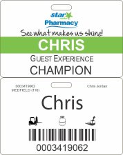 (image for) Star Market Pharmacy Guest Experience Champion Badge