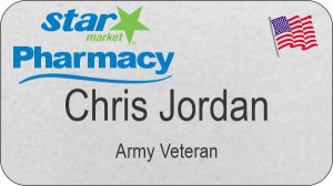 (image for) Star Market Pharmacy Silver Veteran Badge