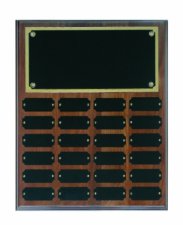(image for) Step Edge Genuine Walnut 24 Plate Perpetual Plaque