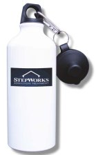 (image for) Stepworks Addiction Treatment Water Bottle - White