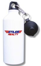 (image for) Stiles Realty Water Bottle - White