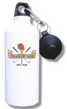 (image for) Strawberry Farms Golf Club Water Bottle - White
