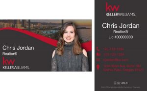 (image for) Keller Williams KW Business Cards Style D - Pack of 500