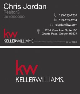 (image for) Keller Williams KW Business Cards Style H - Pack of 500