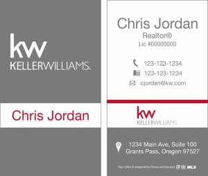 (image for) Keller Williams KW Business Cards Style K - Pack of 500