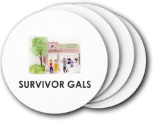 (image for) Survivor Gals Specialty Products & Salon Coasters (5 Pack)