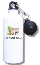 (image for) Survivor Gals Specialty Products & Salon Water Bottle - White