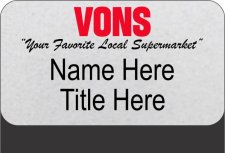 (image for) Vons California Pharmacy Silver Pocket Badge