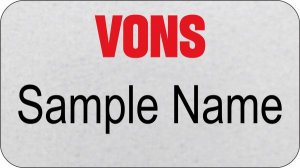 (image for) Vons Silver Badge Name Only