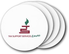 (image for) Tax Support Services & More Coasters (5 Pack)