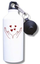 (image for) Tender Hearts Home Health Care Water Bottle - White
