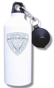 (image for) Texas Chiropractic College Water Bottle - White