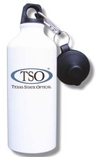 (image for) Texas State Optical Water Bottle - White