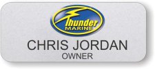 (image for) Thunder Marine Silver Rounded Badge