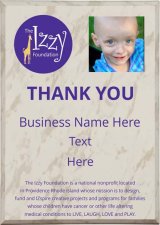(image for) The Izzy Foundation White Marble Plaque with Photo