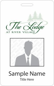 (image for) Barrett & Stokely The Lodge at River Village Photo ID Badge