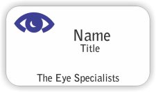 (image for) White Standard The Eye Specialists Badge