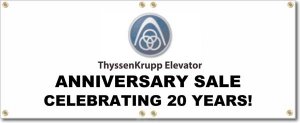 (image for) ThyssenKrupp Elevator Banner Logo Center