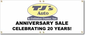 (image for) TJ\'s Auto & Collision Center Banner Logo Center