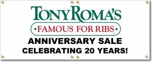 (image for) Tony Roma\'s Banner Logo Center