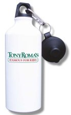 (image for) Tony Roma's Water Bottle - White