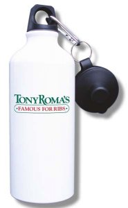 (image for) Tony Roma\'s Water Bottle - White