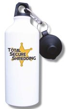 (image for) Total Secure Shredding, INC Water Bottle - White