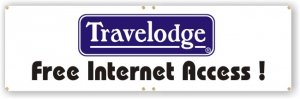 (image for) Travelodge 3\' x 10\' Banner (Logo A)