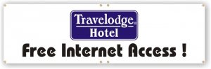 (image for) Travelodge 28\" x 6\' Banner (Logo B)