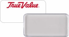 (image for) True Value Large White Badge with Clear Lens (1 Badge)