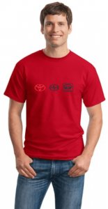 (image for) Toyota Logo D T-Shirt Red