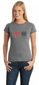 (image for) Toyota Logo F Women\'s T-Shirt Grey