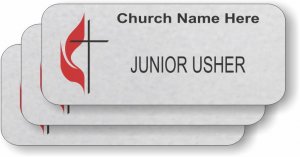 (image for) United Methodist Church Silver Badge Junior Usher Bundle (10 Badges)