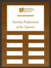 (image for) Universal Protection Service - 1000 Broadway - Quarter Perpetual Plaque