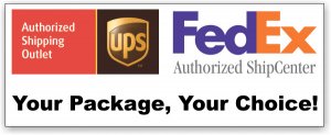 (image for) Postal Annex FedEx UPS 28\" x 6\' Banner